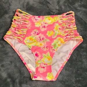 High waisted bikini bottom